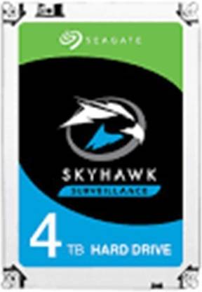Seagate SKYHAWK 4 TB Surveillance Systems, Servers, All in One PC's, Network Attached Storage, Desktop Silver SATA Internal Hard Disk Drive (HDD) (4 TB Surveillance Systems Internal Hard Disk Drive (ST4000VX007))
