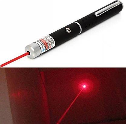 Iktu 5mW Red Laser Pointer Pen - Black (2 x AAA)