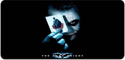 Ryca Batman The Dark Knight Joker Wallpaper 3D Design High Resolution Desk Pad With Non-Slip Base For Gaming||PC||Laptop||Keyboard Non Slip Base Mousepad