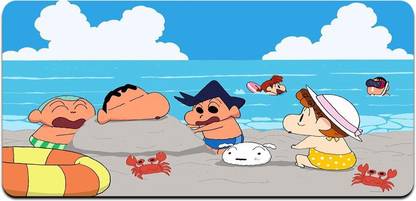 Ryca Shinchan Wallpaper 3D Design High Resolution Desk Pad With Non-Slip Base For Gaming||PC||Laptop||Keyboard Non Slip Base Mousepad