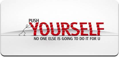 Ryca Push Yourself No One Else Is Going To Do It For U-Inspirational Quotes Wallpaper 3D Design High Resolution Desk Pad With Non-Slip Base For Gaming||PC||Laptop||Keyboard Mousepad