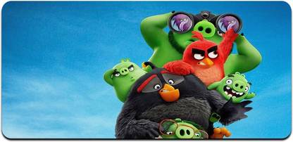 Ryca Angry Birds Movie 2 Wallpaper 3D Design High Resolution Desk Pad With Non-Slip Base For Gaming||PC||Laptop||Keyboard Mousepad