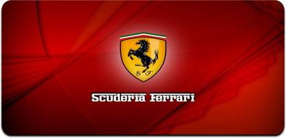Ryca Ferrari Logo Wallpaper 3D Design High Resolution Desk Pad With Non-Slip Base For Gaming||PC||Laptop||Keyboard Non Slip Base Mousepad