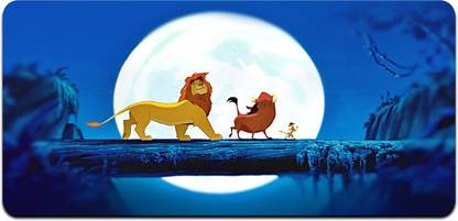 Ryca Lion King Wallpaper 3D Design High Resolution Desk Pad With Non-Slip Base For Gaming||PC||Laptop||Keyboard Non Slip Base Mousepad