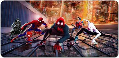 Ryca Spiderman Into The Spiderverse Review Wallpaper 3D Design High Resolution Desk Pad With Non-Slip Base For Gaming||PC||Laptop||Keyboard Non Slip Base Mousepad
