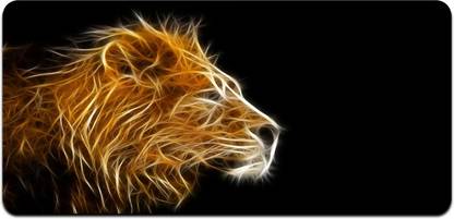 Ryca Leo in flames Wallpaper 3D Design High Resolution Desk Pad With Non-Slip Base For Gaming||PC||Laptop||Keyboard Mousepad