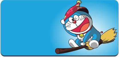 Ryca Doraemon Wallpaper 3D Design High Resolution Desk Pad With Non-Slip Base For Gaming||PC||Laptop||Keyboard Non Slip Base Mousepad
