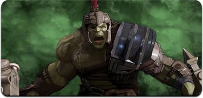 Ryca Thor Ragnarok Hulk Wallpaper 3D Design High Resolution Desk Pad With Non-Slip Base For Gaming||PC||Laptop||Keyboard Non Slip Base Mousepad