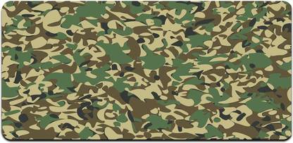 Ryca Abstract Military Camouflage Wallpaper 3D Design High Resolution Desk Pad With Non-Slip Base For Gaming||PC||Laptop||Keyboard Non Slip Base Mousepad