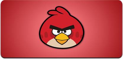 Ryca Cute Angry Birds Wallpaper 3D Design High Resolution Desk Pad With Non-Slip Base For Gaming||PC||Laptop||Keyboard Non Slip Base Mousepad