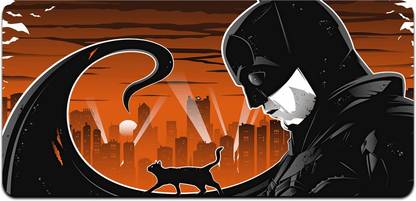 Ryca Batman Robert Pattinson Illustration Wallpaper 3D Design High Resolution Desk Pad With Non-Slip Base For Gaming||PC||Laptop||Keyboard Non Slip Base Mousepad