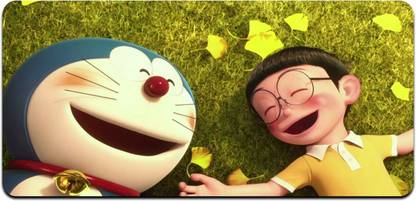 Ryca Doraemon And Nobita Best Friend Wallpaper 3D Design High Resolution Desk Pad With Non-Slip Base For Gaming||PC||Laptop||Keyboard Mousepad