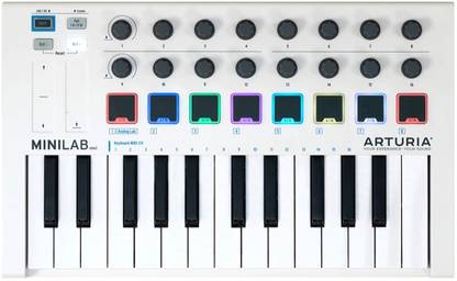 Arturia 230501 Mini Lab MK II 25 Slim-Key Controller Digital Portable Keyboard