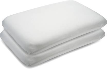 The White Willow Extra Large King Size Soft Ventilated Active Air, Memory Foam Solid Sleeping Pillow Pack of 2