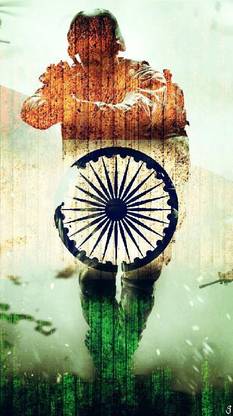 WALL DECOR PAPER PRINT POSTER FOR INDIA, INDIAN FLAG, JAI HIND, INDIAN ARMY Paper Print