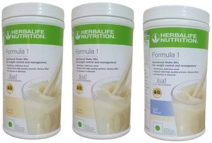 HERBALIFE Formula 1 Nutritionl shake mix vanilla 2 Pcs and 1 kulfi flavour for weigtt loss Plant-Based Protein