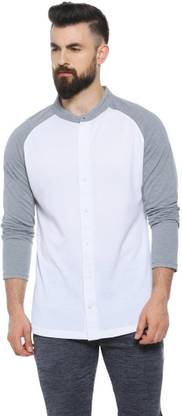 CAMPUS SUTRA Men Solid Casual White Shirt