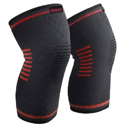 OBLIQ Sport Knee Cap Support Compression Sleeve for Running, Tennis (19.5-22 Inches) Knee Support