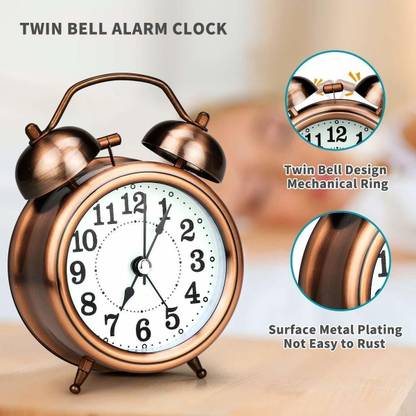 JIFFY ENTERPRISE Analog COPPER COLOUR Clock