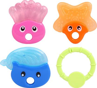 RBRN 4 Pcs Teething Toys for Best Baby Teether Teether and Feeder