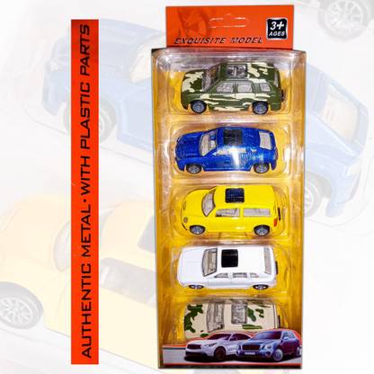 Dajyu Die Cast 5 Pieces Authentic Metal Car Set (Multicolor, Pack of: 5)