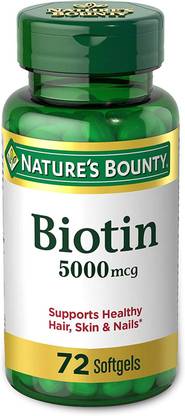 Nature's Bounty Biotin 5000 mcg Liquid Softgels