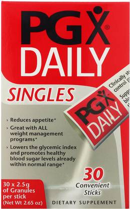 Natural Factors PGX Daily, Singles, Unflavored Granules, 30 Sticks, (2.5 g) Each