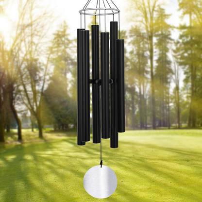 TIMESETL 28 inch Ring and Pipe Aluminium Windchime