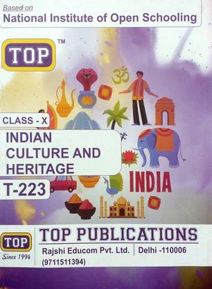 Top NIOS Class 10 T 223 Indian Culture And Heritage Based On National Institute Of Open Schooling