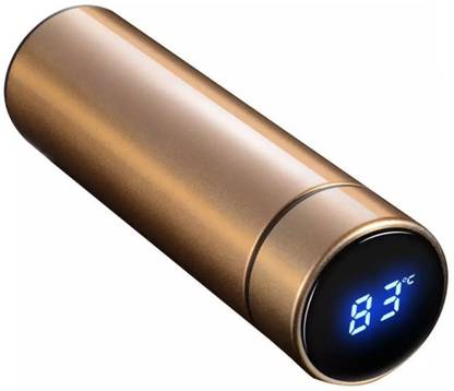 Gantavya New Hot & Cold Flask Bottle Temperature Display Indicator Smart Bottle 500 ml 500 ml Steel Bottle