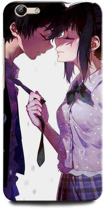 ORBIQE Back Cover for Vivo Y66 1609 GIRL BOY, ANIME, LOVE, SWEET COUPLE, TOGETHER, ANIMATION