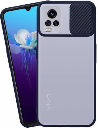 Wideals Back Cover for Vivo V20 Camera Protection Shutter Translucent Case