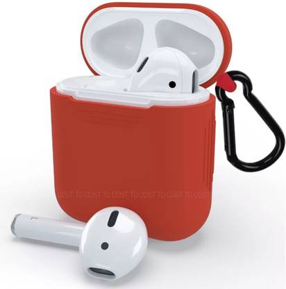 COST TO COST Pouch for Apple AirPods Red Silicon Cover