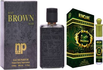 NP NEW PERFUMES BLACK NOIR PERFUME & MAJMUA ATTAR
