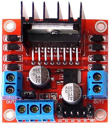 circuitcomponents L298 2A Dual Motor Driver Module with PWM Control Motor Control Electronic Hobby Kit