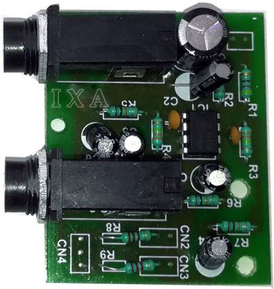 Diycart Dual Microphone input Preamp Kit for audio amplifiers with pre-soldered Mic sockets Electronic Components Electronic Hobby Kit