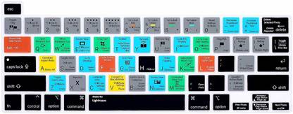 Saco Shortcuts Hotkey Silicone Keyboard Cover Protector for MacBook Pro 13 inch 2020 (Model A2289 / A2251 / A2338 M1 Chip) and for Pro 16"2019 (Model A2141) - Lightroom MacBook Pro 13 inch 2020 (Model A2289 / A2251 / A2338 M1 Chip) and for MacBook Pro 16”2019 (Model A2141) Keyboard Skin