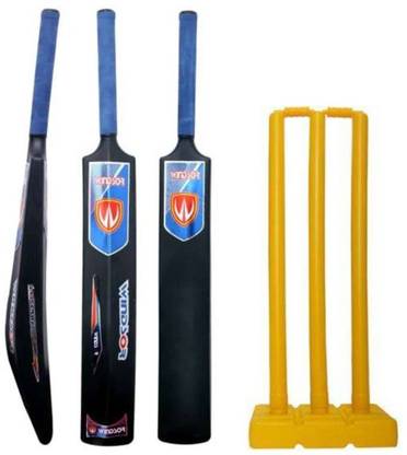 Windsor AB Plastic Bat Ball ,1 Plastic Bat Size 6 , Plastic Bat With 3 Stumps Cricket Kit