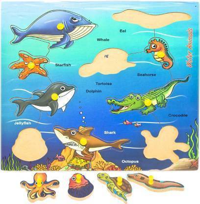 Haulsale Different Aquatic Sea Animals & Different Species in A Puzzle toy (1 Pieces)