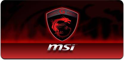 Ryca MSI Wallpaper 3D Design High Resolution Desk Pad With Non-Slip Base For Gaming||PC||Laptop||Keyboard Non Slip Base Mousepad