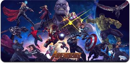 Ryca Avengers Laptop Wallpaper 3D Design High Resolution Desk Pad With Non-Slip Base For Gaming||PC||Laptop||Keyboard Non Slip Base Mousepad