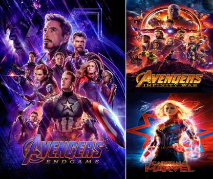 Avengers Endgame & two movie combo offer 1080P (Eng+Hind) dual 5.1 audio