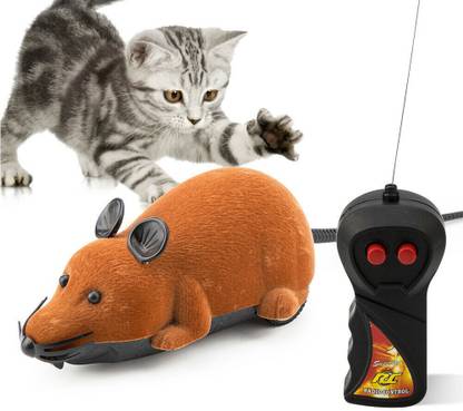 PETS EMPIRE Remote Control Rat Mouse Wireless mice Toy for Cat Dog Pet Toy Novelty Gift Plastic Training Aid For Cat