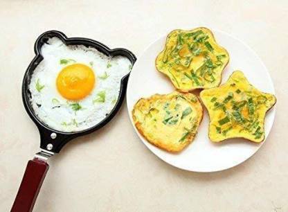 USTRADERS Multipurpose Mini Nonstick Egg Pancake Omelette Uttapam Frying Pan Pancake Pan 12 cm diameter 0.1 L capacity