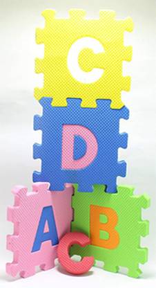 Yunicorn Max A to Z Big Size Puzzle Foam Mat for Kids (Pack of 2), Interlocking Learning Alphabet and Number Mat - Multicolor