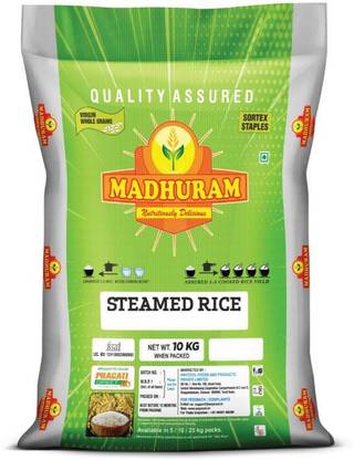 Madhuram Steam Rice - Half  Rice Steam Rice (Medium Grain, Boiled)