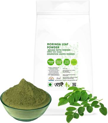Nutrixia food MORINGA LEAF POWDER - SEHJAN PATTA POWDER - मोरिंगा पत्ता पाउडर - DRUMSTICK LEAVES POWDER…