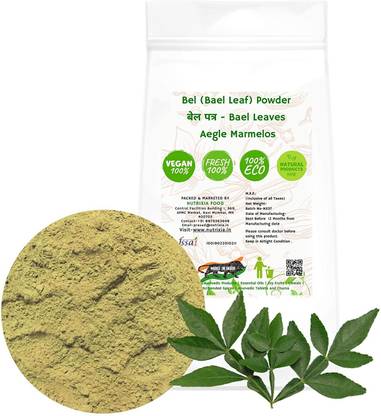 Nutrixia food Bel Leaf Powder बेल पत्ता पाउडर BEL LEAF POWDER BEL PATTA POWDER BEL PATRA POWDER BAILPATR BAIL PATR AEGLE MARMELOS