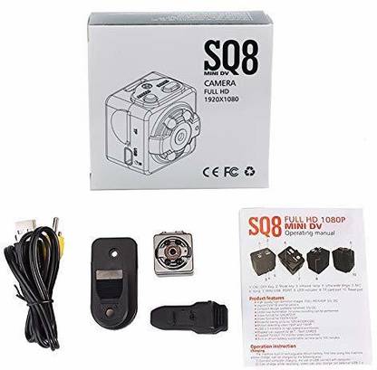 SIOVS Mini Camera SQ8 Mini Spy Camera 1080P | Smallest Wireless Hidden Cameras for Home/Office/Car/Nanny | Full HD Video & Audio Recorder |Spy Cam Portable | Action Camera|Motion Detection Sports and Action Camera