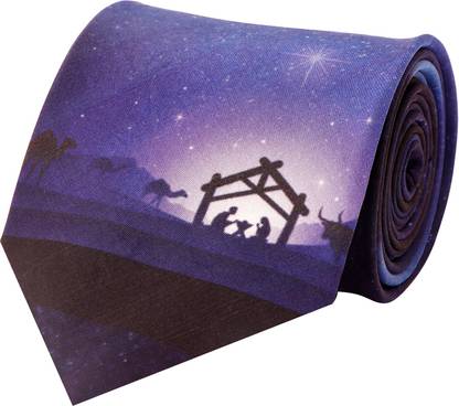 Christian dukaan (Nativity) Printed Tie
